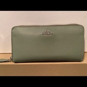 Sage green Coach wallet